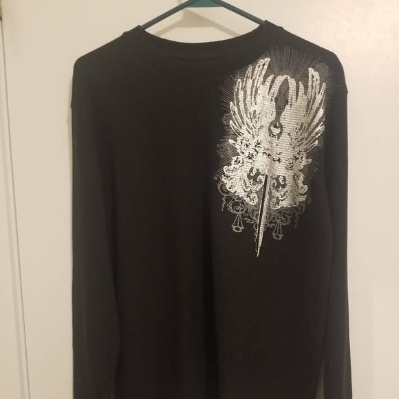 Silver Graphic Thermal Waffle - Picture 1 of 5